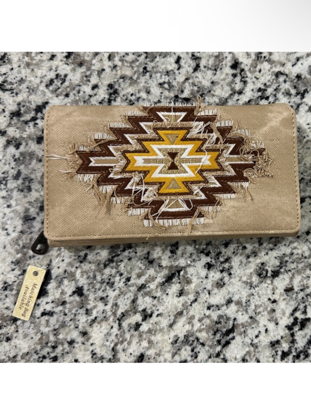 Montana West Brown & Cream Patterned Wallet